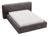 Polsterbett mit Bettkasten und Lattenrost 120x200 Monza Dunkelgrau