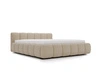 Polsterbett mit Bettkasten und Lattenrost 180x200 Cloud Low Bouclé-Stoff Dunkelbeige