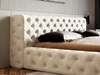 Polsterbett mit Bettkasten und Lattenrost 180x200 Palini Beige