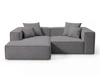 Ecksofa L Links Vellaro Dunkelgrau