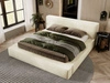 Polsterbett mit Bettkasten und Lattenrost 140x200 Mali Beige
