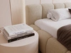 Polsterbett ohne Bettkasten mit Lattenrost 160x200 Cloud Low aus Bouclé-Stoff Dunkelbeige