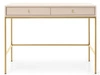 Schminktisch mit Golden Metallbeinen Amor Beige