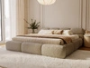 Polsterbett mit Bettkasten und Bettrost 180x200 Sweet Low Dunkelbeige