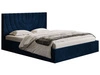 Polsterbett mit Bettkasten und Lattenrost 140x200 Corti Dunkelblau