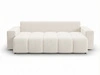 Schlafsofa mit Bettfunktion und Bettkasten Miro Creme