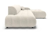 Ecksofa L-Form mit Schlaffunktion und Bettkasten Lisso Rechts Beige