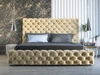 Polsterbett mit Bettkasten und Lattenrost 140x200 Heaven Beige