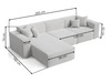 Ecksofa L-Form Rechts Arizona Schwarz