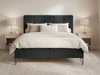 Boxspringbett mit Bettkasten 140x200 Vendi Schwarz