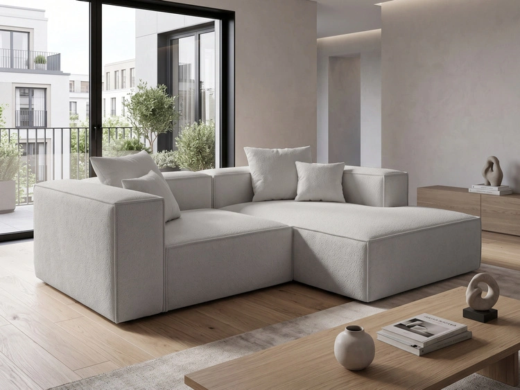 Ecksofa L Rechts Vellaro Grau