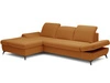 Ecksofa L-Form Links mit Schlaffunktion und Bettkasten Hannover Orange