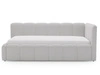 Jugendbett Einzelbett mit Bettkasten und Lattenrost 90x200 Cloud One Grau Bouclé-Stoff 
