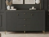 Set für Wohnzimmer Messina Schwarz