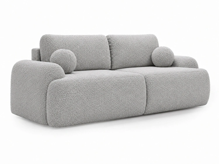 Sofa mit Schlaffunktion und Bettkasten Aurio Grau