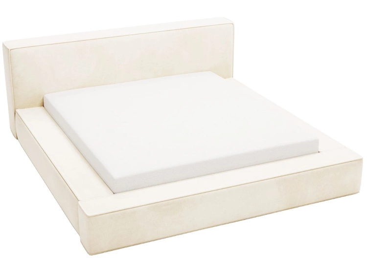 Polsterbett mit Bettkasten und Lattenrost 140x200 Mali Beige