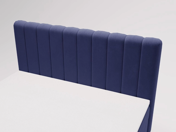 Boxspringbett mit Bettkasten 140x200 Primavera Dunkelblau