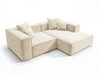 Ecksofa L Rechts Vellaro Creme