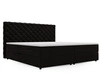 Boxspringbett mit Bettkasten 200x200 Bergamo Schwarz