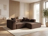 Ecksofa L Rechts Vellaro Braun