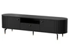 TV-Lowboard mit Schublade und Türen Soria Schwarz mat