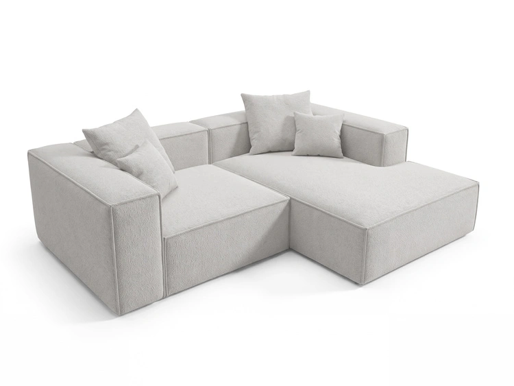 Ecksofa L Rechts Vellaro Grau