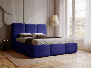 Polsterbett mit Bettkasten und Lattenrost 180x200 Bubble Blau