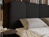 Polsterbett mit Bettkasten und Lattenrost 180x200 Galli Schwarz