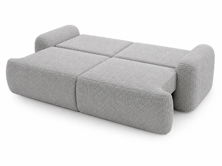 Sofa mit Schlaffunktion und Bettkasten Aurio Grau