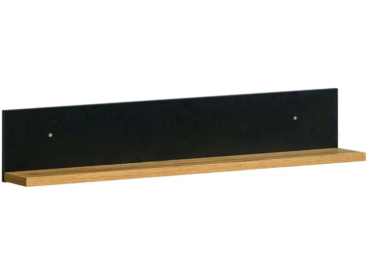 Set industrial Wohnzimmermöbel Lavore Wotan Eiche, Schwarz matt