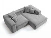 Ecksofa L Rechts Vellaro Grau