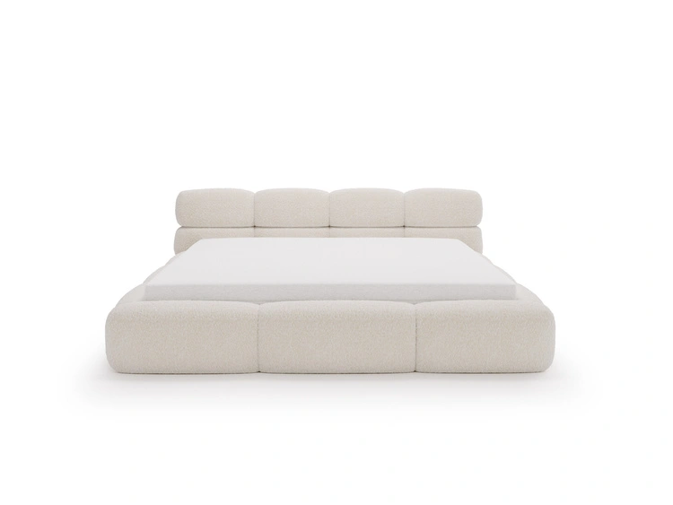 Polsterbett mit Bettkasten und Bettrost 200x200 Sweet Low Beige