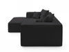 Ecksofa L Links Vellaro Schwarz
