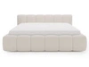 Polsterbett ohne Bettkasten mit Lattenrost 180x200 Cloud Low aus Bouclé-Stoff Beige
