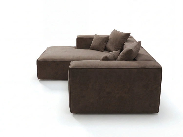 Ecksofa L Links Vellaro Braun