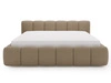 Polsterbett ohne Bettkasten mit Lattenrost 180x200 Cloud Low aus Bouclé-Stoff Braun