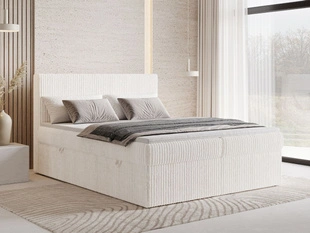 Boxspringbett mit Bettkasten 140X200 Brisa Creme