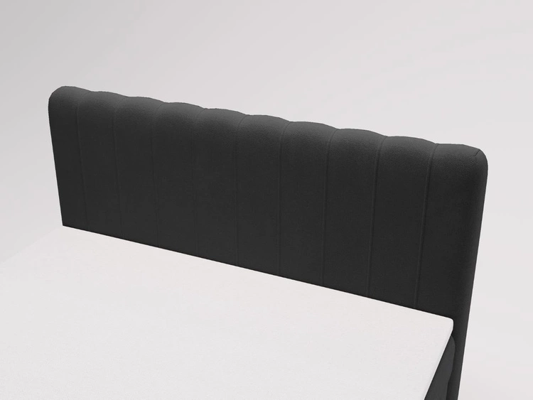 Boxspringbett mit Bettkasten 120x200 Osteno Schwarz