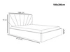 Polsterbett mit Bettkasten und Lattenrost 180x200 Orlo Rosa