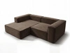 Ecksofa L Links Vellaro Braun