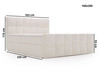 Boxspringbett mit Bettkasten 160x200 Alicante Braun