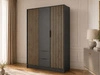 Kleiderschrank 155 cm Macron Graphite, Artisan Eiche