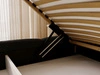 Polsterbett mit Bettkasten und Bettrost 160x200 Sweet Low Schwarz