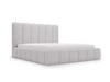 Polsterbett mit Bettkasten und Lattenrost 160x200 Imperial Hellgrau
