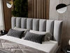 Polsterbett mit Bettkasten und Lattenrost 140x200 Neos Grau