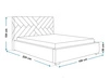 Polsterbett mit Bettkasten und Lattenrost 180x200 Tonale Dunkelgrau
