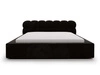 Polsterbett mit Bettkasten und Lattenrost 180x200 Plaza Schwarz