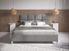 Polsterbett mit Lattenrost 180x200 Luxe Hellgrau