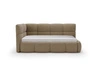 Gepolstertes Jugend-Einzelbett mit Bettkasten und Lattenrost 90x200 Modo One Rechts Braun