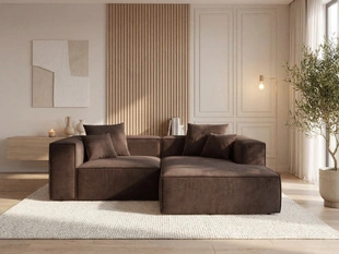 Ecksofa L Rechts Vellaro Braun